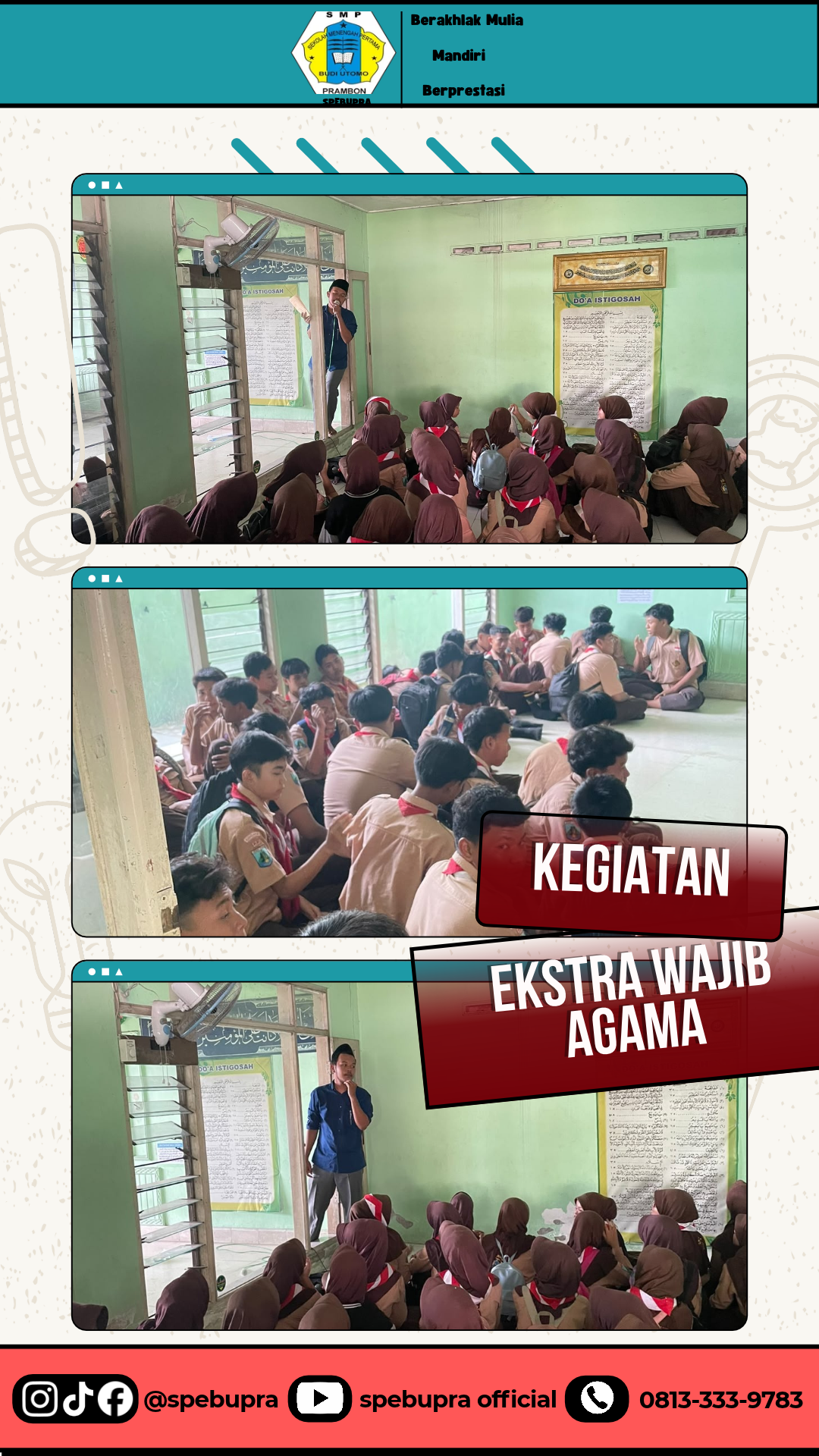 KEGIATAN EKSTRA WAJIB AGAMA KELAS IX